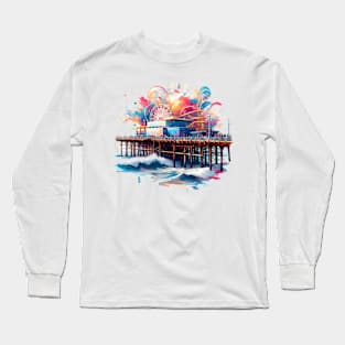 Santa Monica Pier Long Sleeve T-Shirt